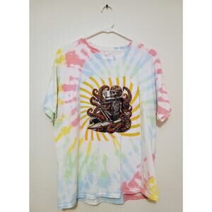 DIRTY HEADS x SLIGHTLY STOOPID Summer Tour 2024 Distressed tie dye t shirt SZ L